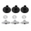 21Pcs Drum Cymbal Felt Pad Non Slip Instrument Accessory Replacement Part Set KitBlack 11