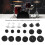 21Pcs Drum Cymbal Felt Pad Non Slip Instrument Accessory Replacement Part Set KitBlack 10
