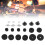 21Pcs Drum Cymbal Felt Pad Non Slip Instrument Accessory Replacement Part Set KitBlack 15