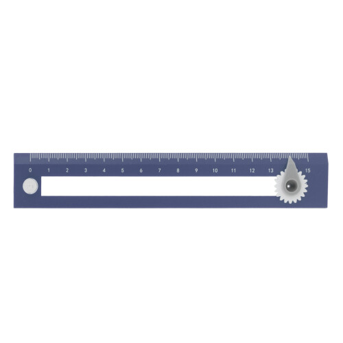 Compasso e righello due in uno blu, 17 x 3 x 0,6 cm 1