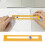 Compasso e righello due-in-uno, giallo, 17x3x0,6 cm 1