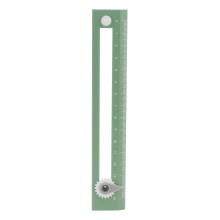 Regla-compás 2 en 1, 17x3x0,6 cm verde