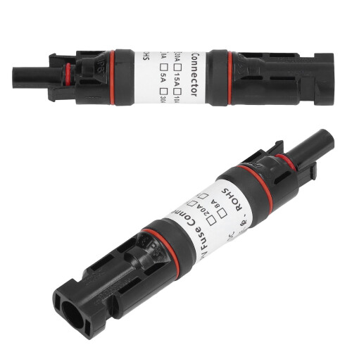 PPO+Latón Portafusibles Solar PV DC 1000V 10A, Crimp 2