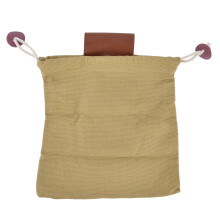 Fruit Picking Bag Waist Hanging Canvas Material PU Style Folded Save Space Belt Foraging BagKhaki