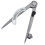 Compas-diviseur ailé 150mm, verrouillable, acier au carbone 9