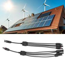 Diviseur de connecteur solaire en Y 1 à 4 étanche pour l'extérieur adaptateur parallèle