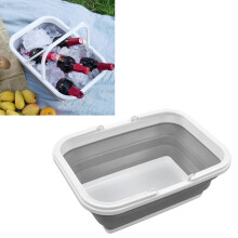 Cestino da picnic pieghevole, grande capacità, 27,5  17,5 cm