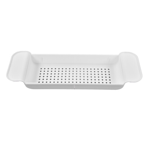 Bandeja extensible para bañera PP 23.07oz blanca 1