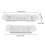 Bandeja extensible para bañera PP 23.07oz blanca 6