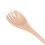 Tenedor para ensalada de frutas, mango de madera largo, 17 cm x 3,5 cm 4