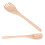Tenedor para ensalada de frutas, mango de madera largo, 17 cm x 3,5 cm 7