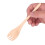 Tenedor para ensalada de frutas, mango de madera largo, 17 cm x 3,5 cm 13