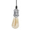 Portalámparas colgante E27, cable de 1m, 100-240V 12