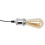 Portalámparas colgante E27, cable de 1m, 100-240V 5