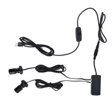 Luz LED regulable para armario redonda USB 1 W 44 mm blanca
