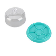 Cubierta antipolvo para movimiento de reloj, 6 rejillas, base de 103 mm, 65 mm