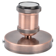 Zócalo de lámpara rojo antiguo E26/E27 85 mm de alto 100-240 V