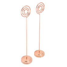 2 pezzi supporto da tavolo rotondo in metallo color oro rosa 200 mm