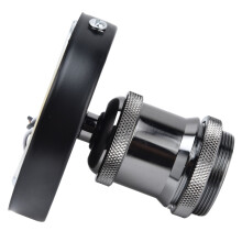 Soquete para bombilla E26/E27 100-240V Altura 85 mm Diámetro 100 mm Negro