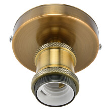Portalampada vintage E26/E27 85 mm 100-240 V Oro antico