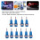 10 piezas J.40003 conector banana de panel de 2 mm azul 10
