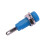 10 piezas J.40003 conector banana de panel de 2 mm azul 9