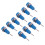 10 piezas J.40003 conector banana de panel de 2 mm azul 14