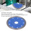 Disque diamant Wave Net de 4,5 pouces, épaisseur 1,2 mm, bleu 12