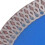 Disque diamant Wave Net de 4,5 pouces, épaisseur 1,2 mm, bleu 11