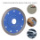 Disque diamant Wave Net de 4,5 pouces, épaisseur 1,2 mm, bleu 6