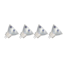 4 piezas MR11 12LED Spot 2W 35x35mm blanco cálido 3000K