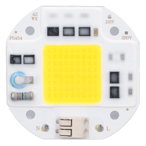 Chip LED COB 110 V, 2,4x2,4 cm, 5,5x5,5 cm alluminio 1