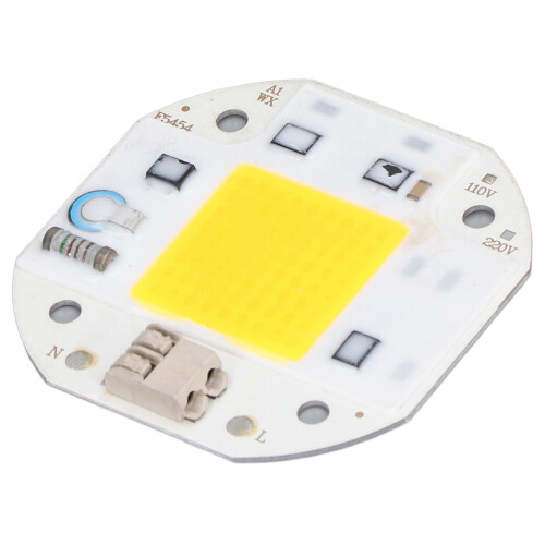 Chip de luz COB 110V, placa de 5,5  5,5 cm, 2,4  2,4 cm