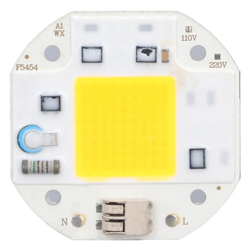 Chip de luz COB 110V, placa de 5,5  5,5 cm, 2,4  2,4 cm 1
