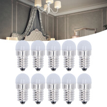 10 piezas bombillas LED E14 24V 1.5W blanco cálido 4x1.9cm