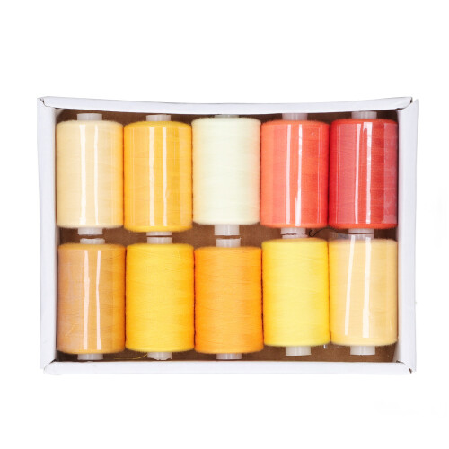 Hilo de costura amarillo de 6 cm, 1000 yardas 1