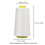 4 piezas de hilo de overlock blanco, 11,3 x 5,7 x 4,5 cm 12