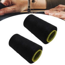 2 piezas de hilo de overlock 402 11.2x6x4.7cm negro
