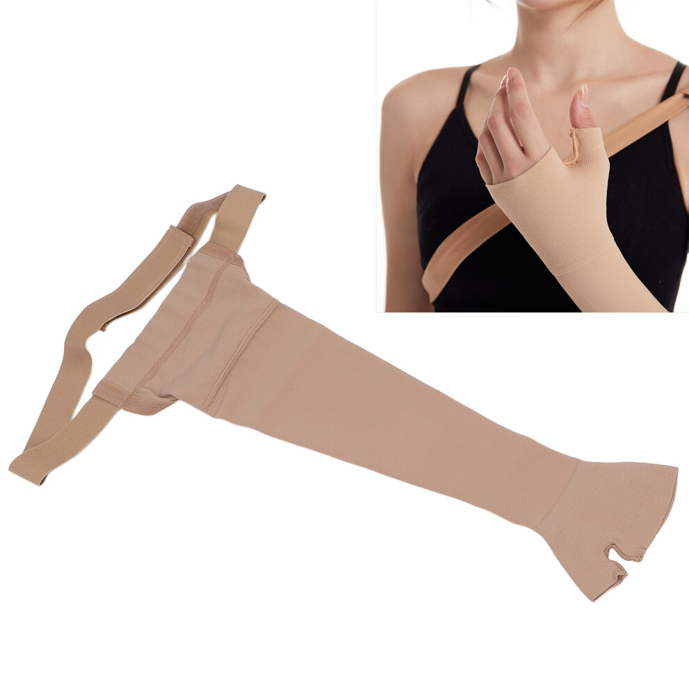 Lymphedema Compression Arm Sleeve Polyurethane Post Mastectomy Support Arm Sleeve for Swelling SupportL Left Handed