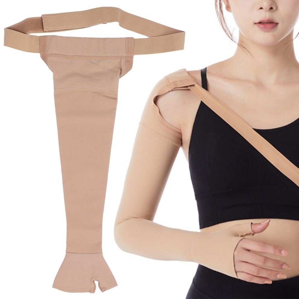 Lymphedema Compression Arm Sleeve Polyurethane Post Mastectomy Support Arm Sleeve for Swelling SupportL Right Handed