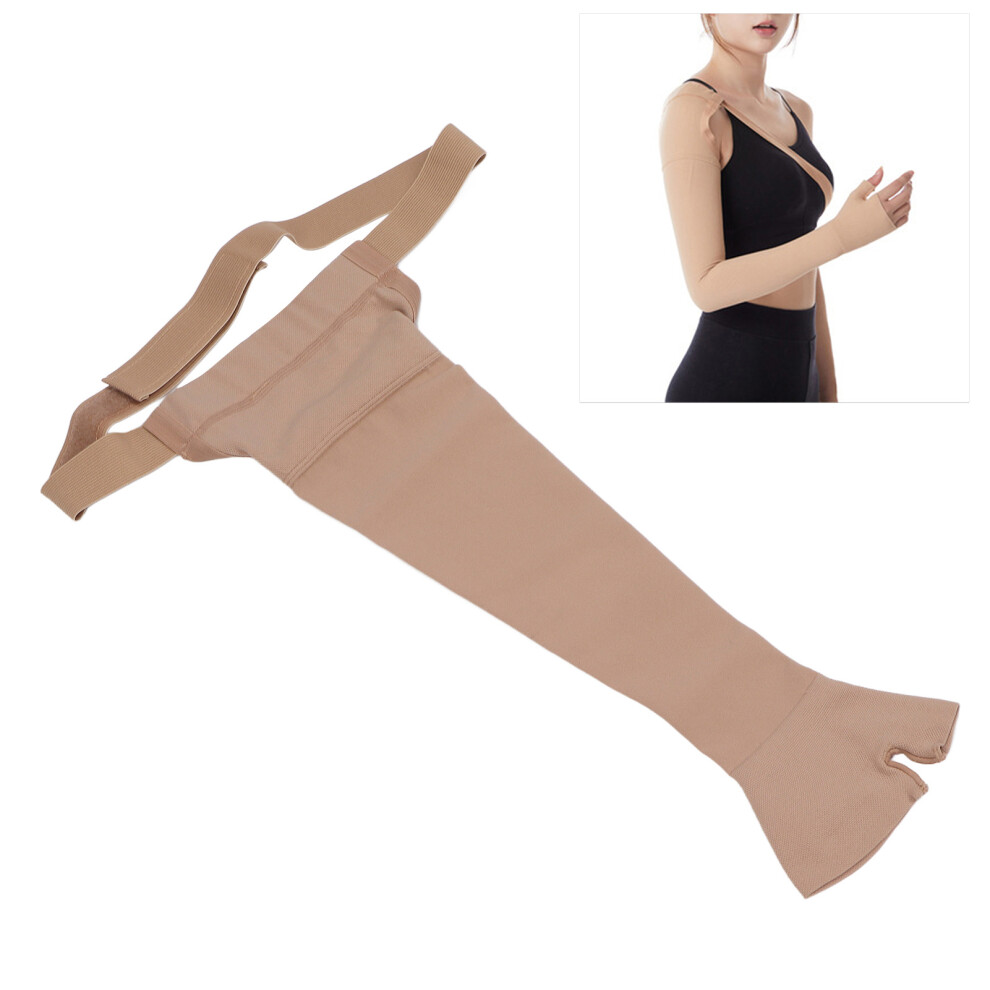Lymphedema Compression Arm Sleeve Polyurethane Post Mastectomy Support Arm Sleeve for Swelling SupportXL Right Handed