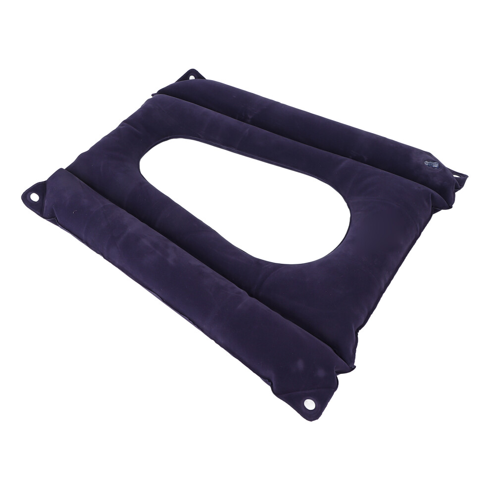 Inflatable Chair Cushion Prevent Bedsore Flocking Washable Hip Hemorrhoid Cushion for Prolonged Sitting