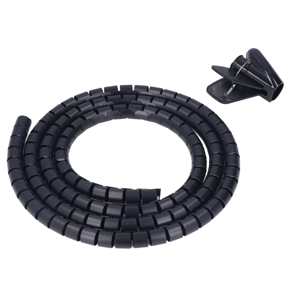 Spiral Cable Wrap Organizer Dia 20Mm/0.79In Wire Winding Tube Cord Management System For Home Office Tv Dvd Pc Cable1.5m/4.9Ft 4961321771436