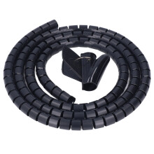 Avvolgimento a spirale per cavi Diametro 20mm/0,79in, L 2m, Nero