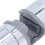 Support de barre de douche à glissière en ABS chromé 360 18-25mm 6