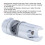 Support de barre de douche à glissière en ABS chromé 360 18-25mm 7