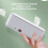 Pulitore ultrasonico a 360 ABS 5V USB Occhiali e Gioielli 12