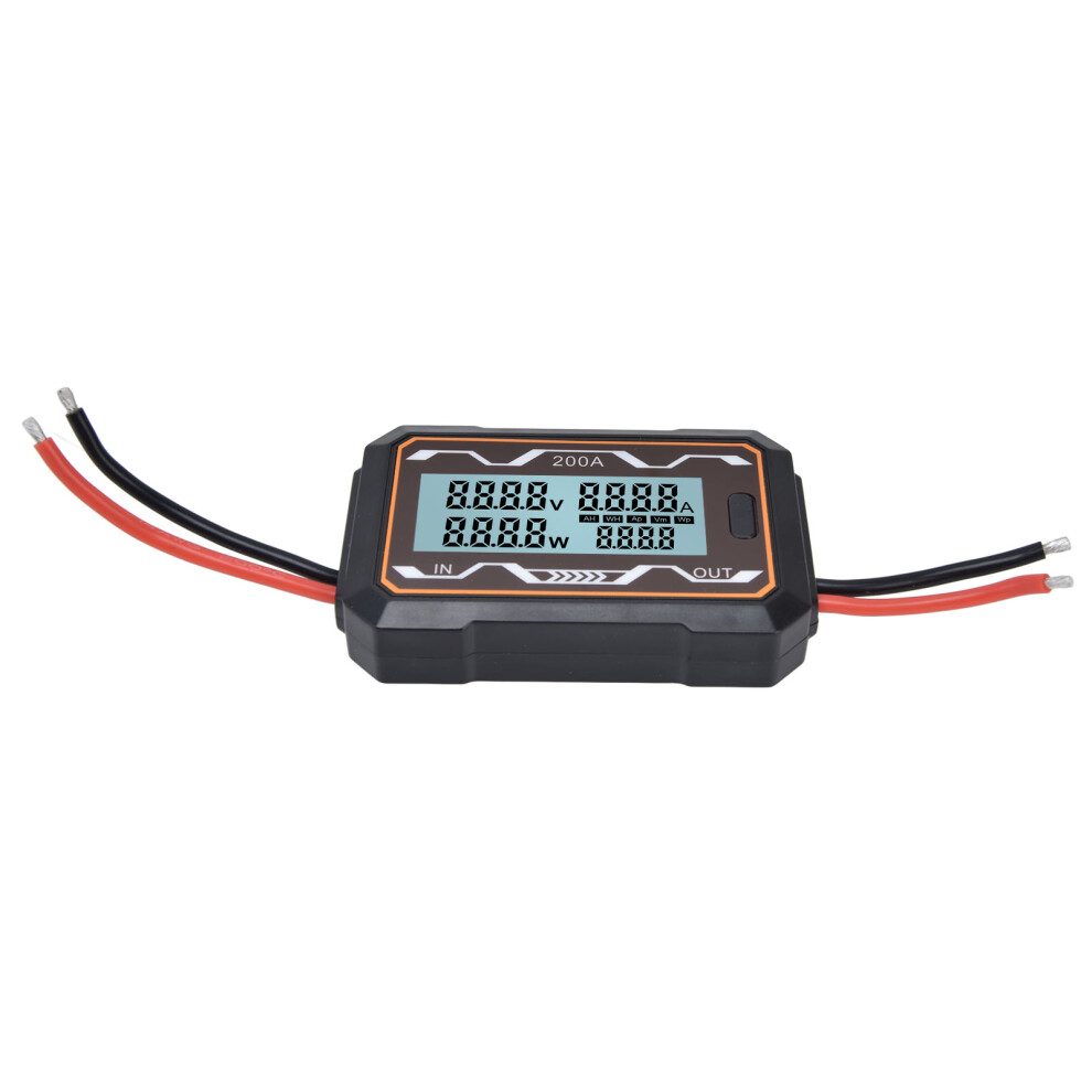 Dc Power Meter Backlight Setting Large Screen Display Multifunctional Power Tester For Solar Energy Systems 0 To 60V200a 7651321771938