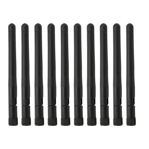 10 piezas JB-2.4G-019 SMA macho antena externa negra 1