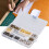 Kit di rivetti 240 pezzi 6mm/8mm oro/bronzo/argento/grigio 14